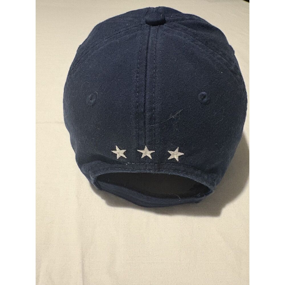 State of Mine USA Flag Hat Navy Blue Adjustable Baseball Cap Patriotic One Size - Picture 2 of 5